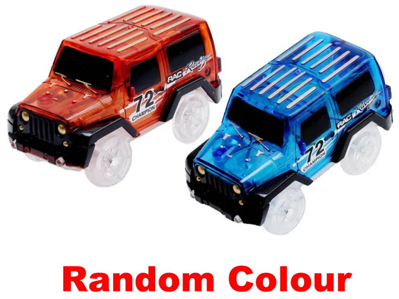 QWZ Railway Magical Flexible Track Car Toy Set DIY Railway Road 28/96/192 Pieces