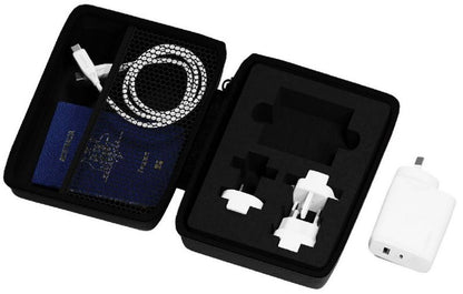 Cygnett PowerMaxx 33 Watt Travel Wall Charger Kit with 5000mAh Power Bank, Case