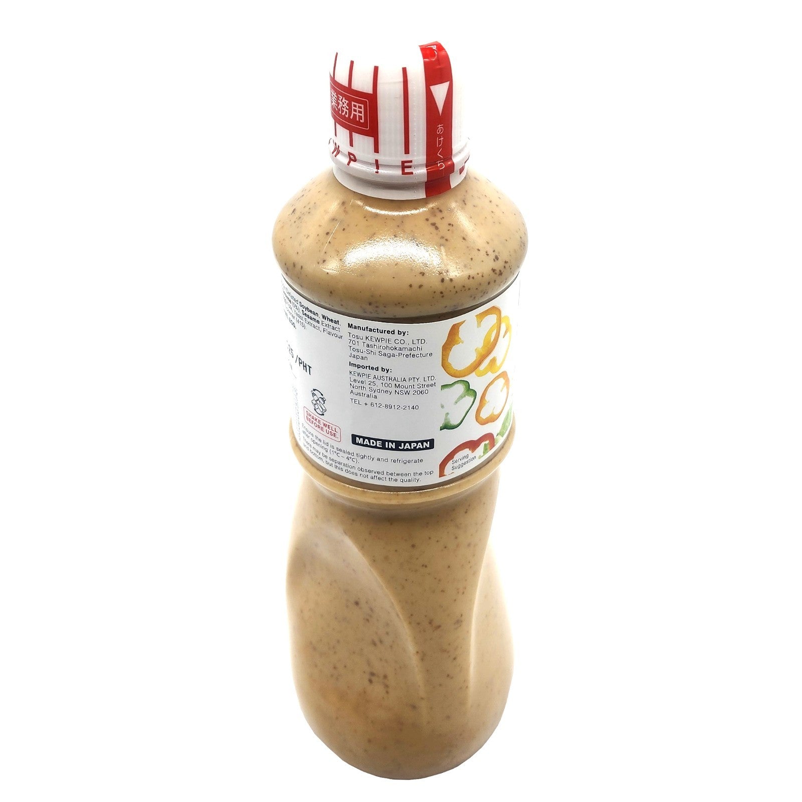 Kewpie Roasted Sesame Dressing 1L - Authentic Japanese Style for Salad & Food