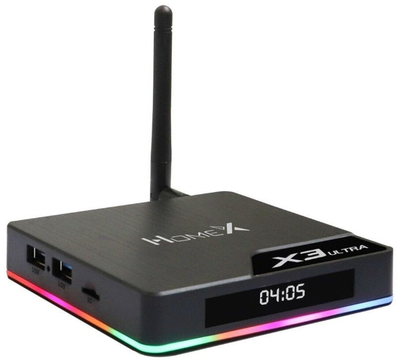 HomeX X3 Ultra TV BOX AI Android TVbox AU WiFi Live TV - 最新中文电视盒 - 直播 剧集 电影