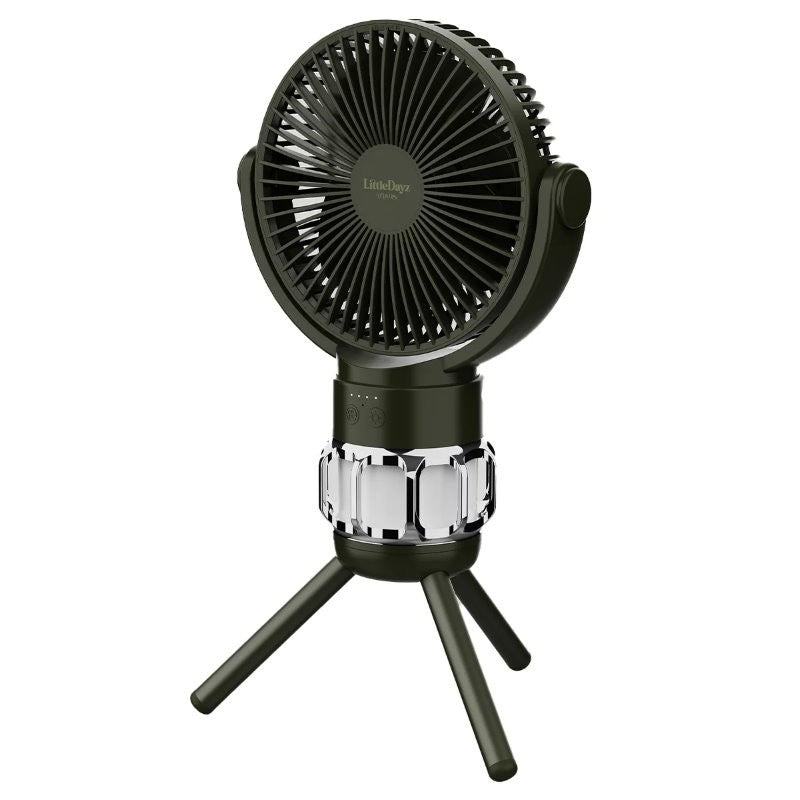 LittleDayz 3-in-1 Battery Powered Fan, LED Lantern & Power Bank Remote Control