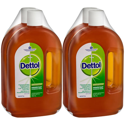 750mL Dettol Antiseptic Disinfectant Liquid Kills Germs Cleans Household Surface