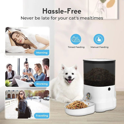 Dogness F14 Cube App Pet Dog/Cat Automatic Programmable Feeder Large 6L -Express