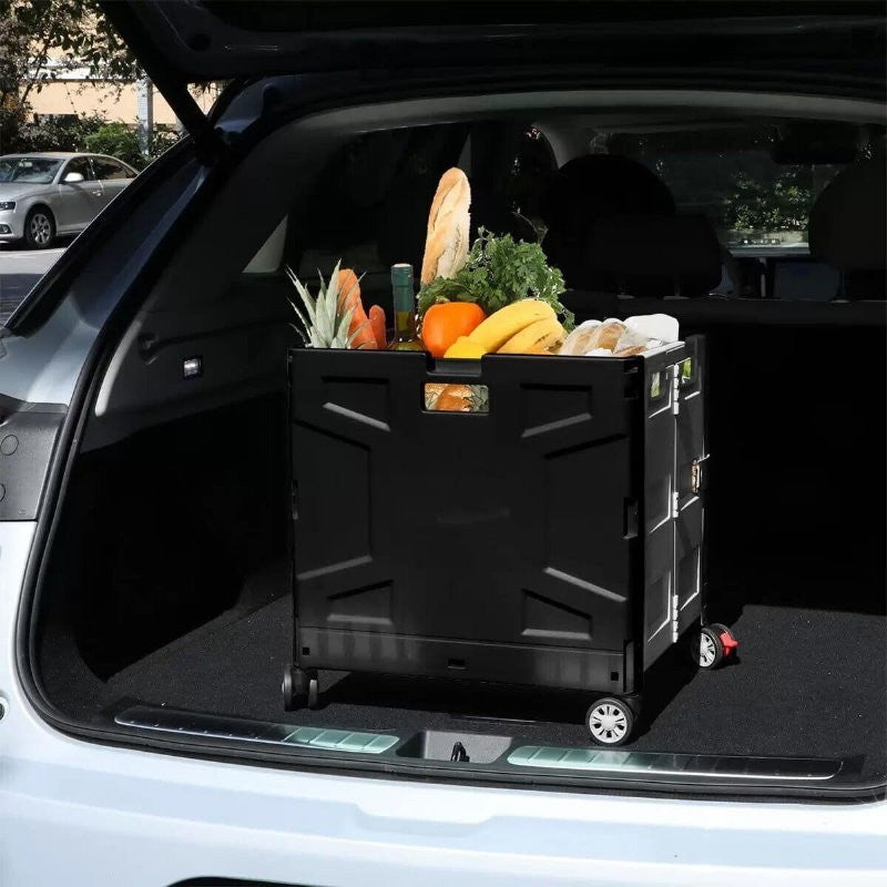 Olympia Tools Folding Portable Utility Tools Cart w/ 4 Rotation 360° Wheels