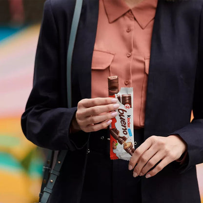 10 x43g Kinder Bueno Milk Chocolate Wafer Hazelnut Treat Easter Work Kids School