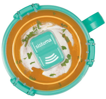 Sistema 3-Pack 656ml Microwave Medium Soup Mug Food Container BPA-Free