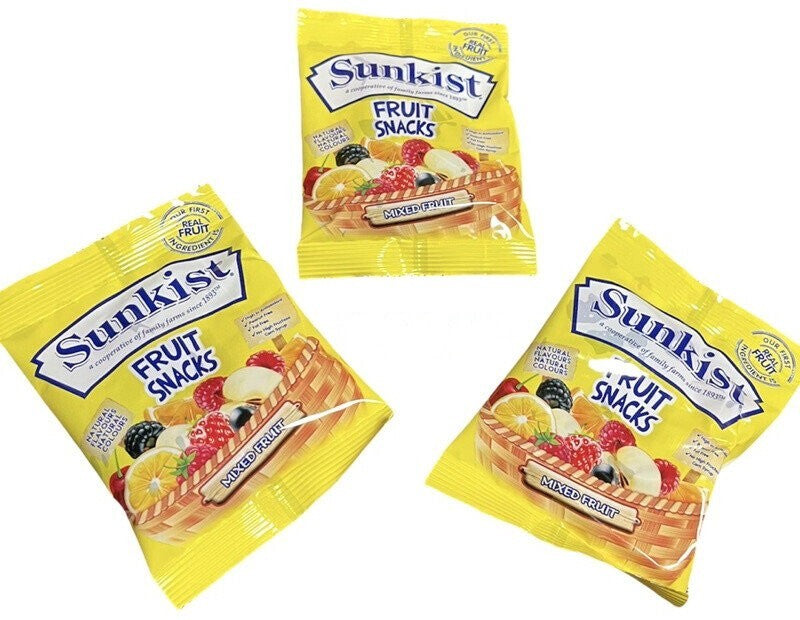 Sunkist 80-Pack Assorted Mixed Fruit Snacks Flavored Gummies (80 x 23g)