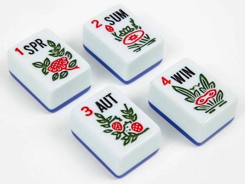 American Mahjong Game Set 166 Tiles with Canvas Tote For Beginners or Seniors