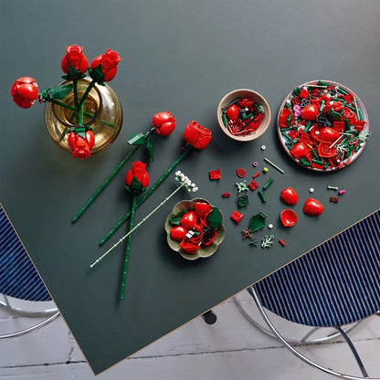 Lego 10328 Bouquet of Red Roses Icons Botanical Collection Flowers Set 822pcs