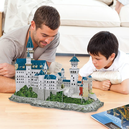 National Geographic Neuschwanstein Castle 3D Puzzle Architectural Model & Book