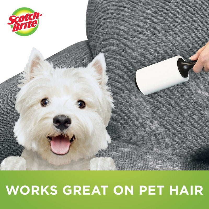 3M Scotch Brite 50% Stickier Lint Roller Dust Remover Up to 5 x 95 Sheets