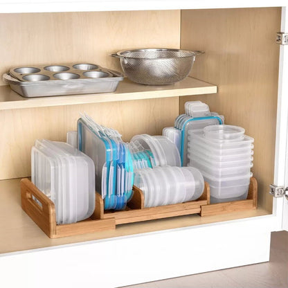 Seville Classics Kitchen Expandable Cabinet And Pantry Organiser with Dividers