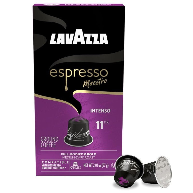 Lavazza Espresso Maestro Intenso Coffee Capsules Nespresso 30 or 60 Pods
