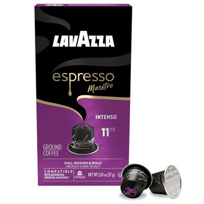 Lavazza Espresso Maestro Intenso Coffee Capsules Nespresso 30 or 60 Pods