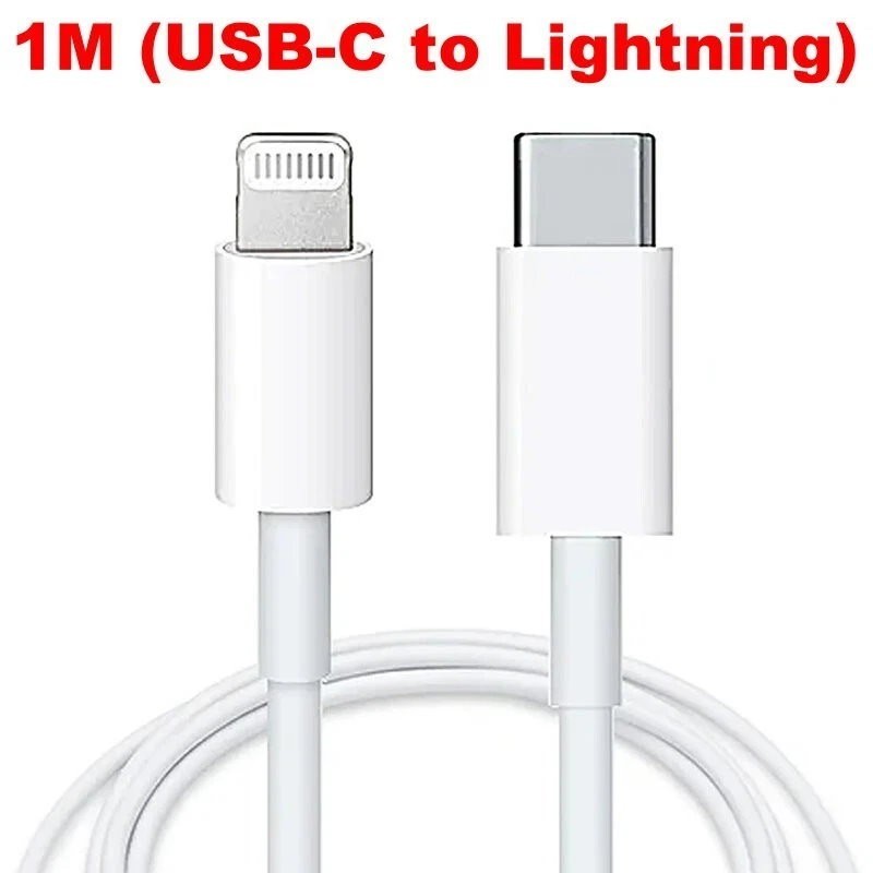 GENUINE Apple 20W Power Adapter / USB-C to Lightning or USB-C Charge Cable
