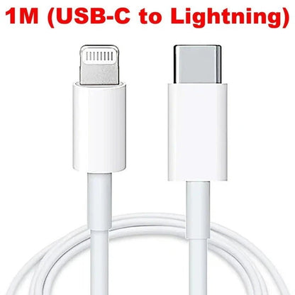GENUINE Apple 20W Power Adapter / USB-C to Lightning or USB-C Charge Cable