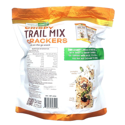 Crispy Baked Trail Mix Mung Beans Cashew Sesame Seed Raisin Crackers 34 x 11.6g