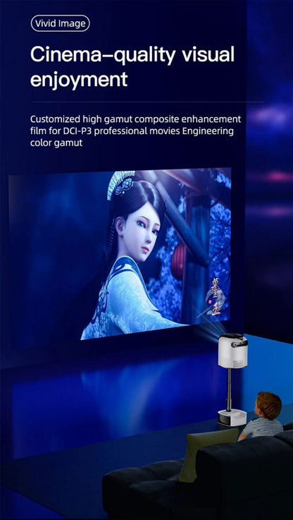 Topleo HY360 3-in-1 1080p 4K Portable Home Theater WiFi Projector HiFi Speaker