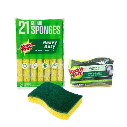 3M Scotch Brite Kitchen Heavy Duty Non-Scratch Scrub Mix Scourer Sponge Cleaner