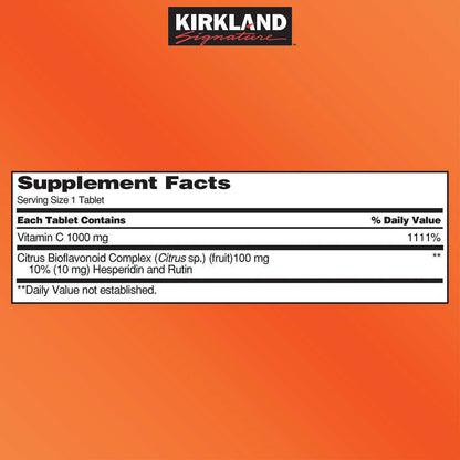 VitaminC Supplement 1000mg 500 Tablets Boost Immune System Quality Health Daily