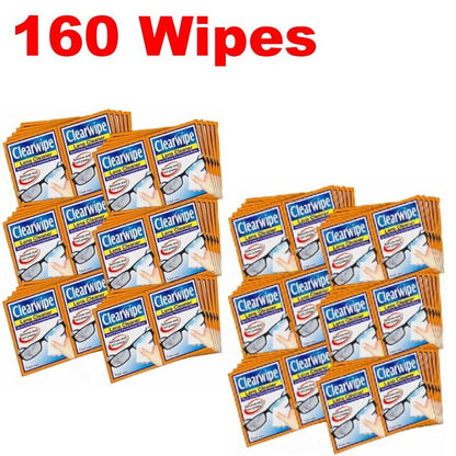 Clearwipe Lens Cleaner Wipes Streak-Free for Glasses, Screens, and Lenses