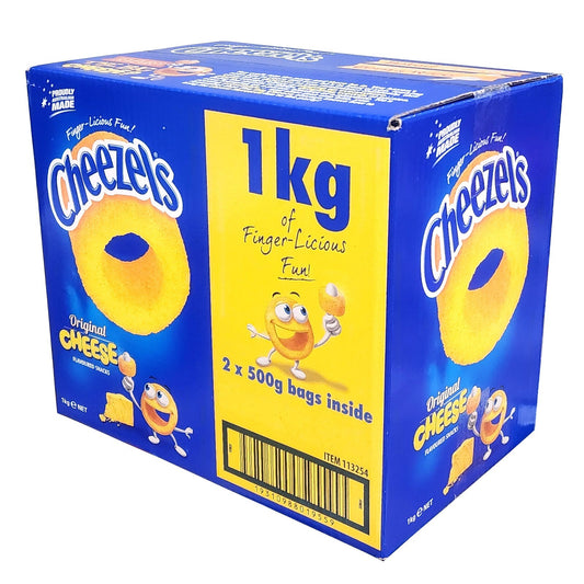 Cheezels Original Cheese Puffed Snack Australian Made Finger Food Kids Snack 1kg