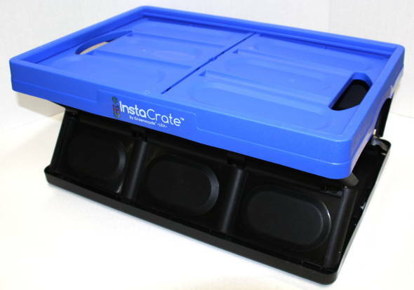 Instacrate Folding Collapsible Crate Box 46L 27KG Car Boot Storage Container USA