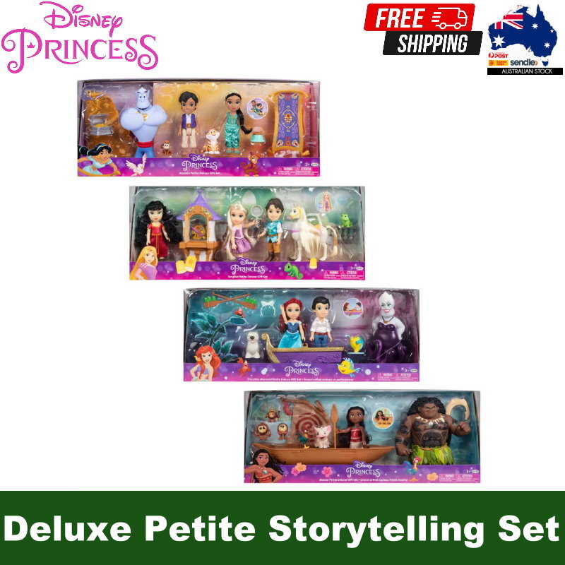 Disney Princess Dolls Deluxe Petite Storytelling Set Gift Set (3+ Years)
