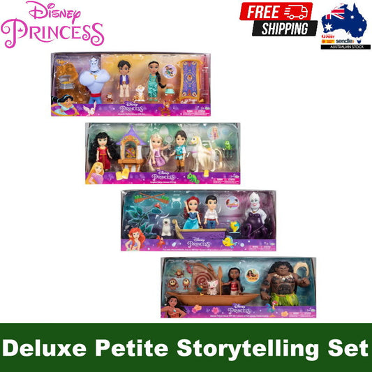 Disney Princess Dolls Deluxe Petite Storytelling Set Gift Set (3+ Years)