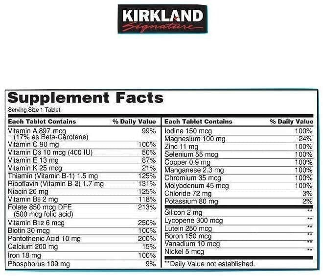 Specially Formulated Daily Multi Vitamin With Calcium for Strong Bones Teeth 250
