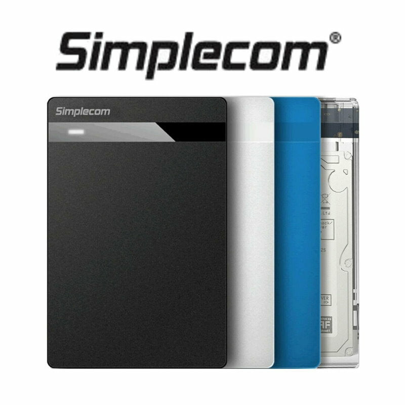 Simplecom SE203 2.5" SATA HDD SSD to USB 3.0 Hard Drive Tool Free Enclosure