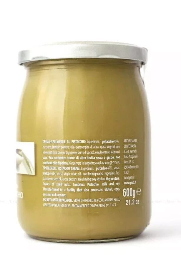 Pisti Premium Italian Pistachio Bread Spread 600g Gourmet Pistachio Cream Paste