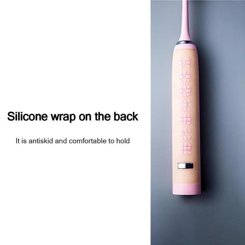 ZOOMSUM Rechargeable Powerful Sonic Cleaning Electric Toothbrush Pink - Express