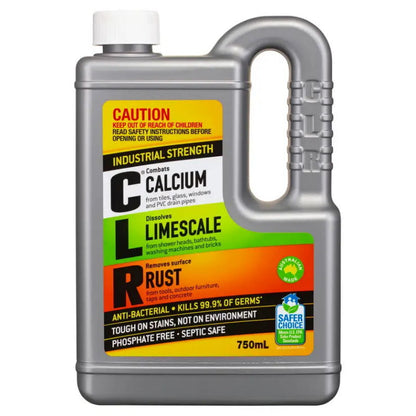 CLR Multipurpose Cleaner Calcium, Lime, Rust, Stain Remover 750mL Clean Safe