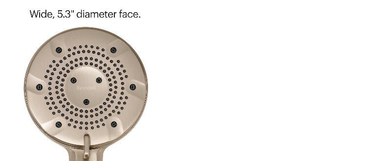 Brondell Nebia Merritt 5-Setting Magnetic Shower Head with Handheld Spray Combo