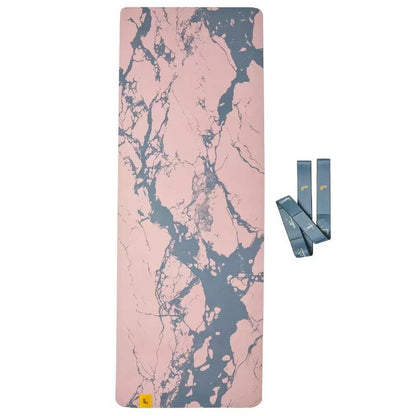 Lole Yoga Mat with 2-In-1 Strap Carry Strap & Resistance Band w/ Exercise Guide