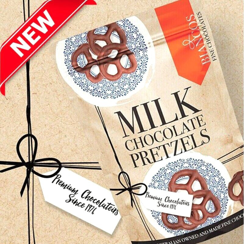 Biancos 100% Australian Premium Fine Milk Chocolate Baked Pretzels Snack 700g