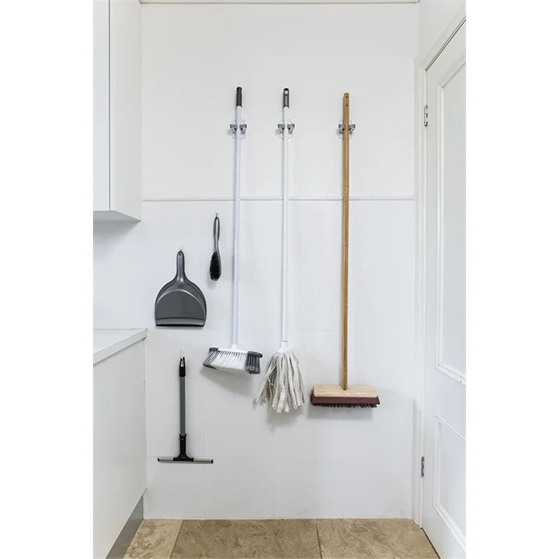 3M Command White Adhesive Broom Stick Gripper Holder Storage Holds 1.8Kg
