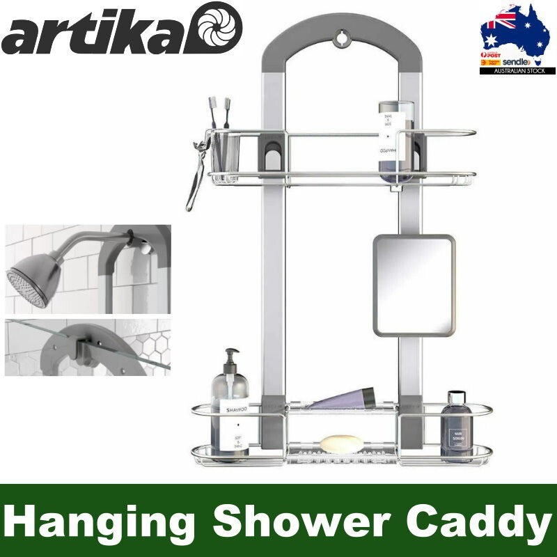 Artika U7 Hanging Shower Caddy Bathroom Shelf Storage Organiser Rust Proof Rack