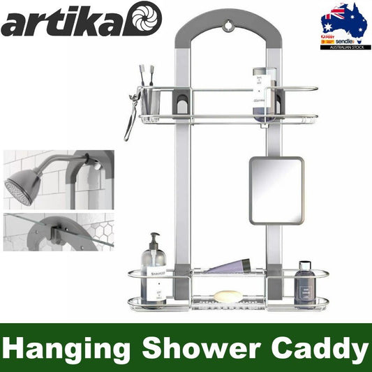 Artika U7 Hanging Shower Caddy Bathroom Shelf Storage Organiser Rust Proof Rack