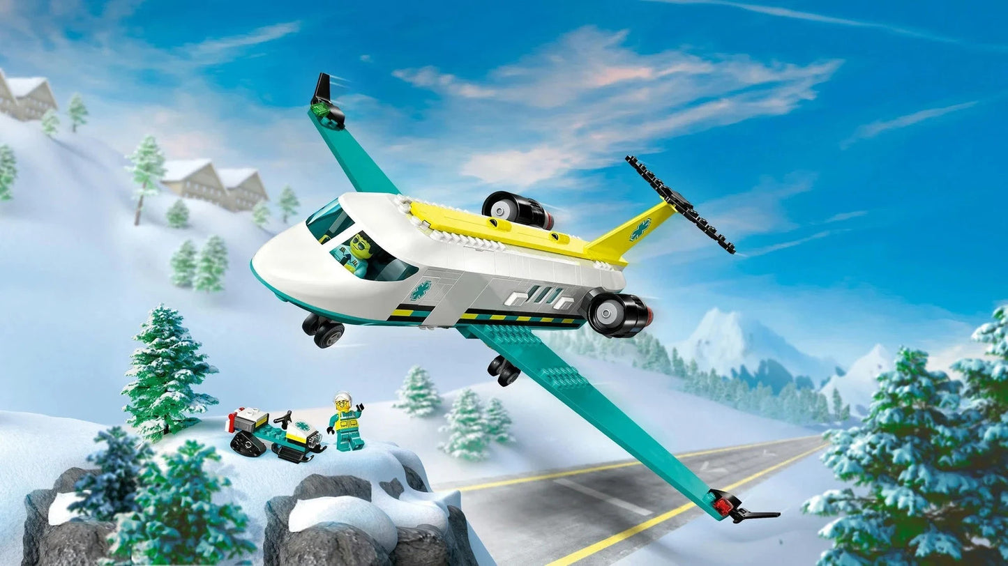 LEGO 60465 City Emergency Air Ambulance Airplane Rescue Aircraft Model Set 403pc