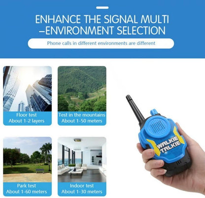 2-Pack Kid's Walkie Talkie Toys 2 Way Radio Interactive Educational Toy For 3+