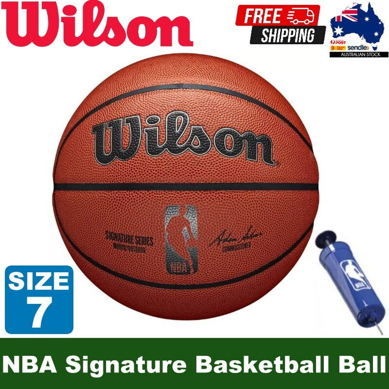Wilson NBA Official Signature Series Indoor/Outdoor Basketball Size 7 with Pump