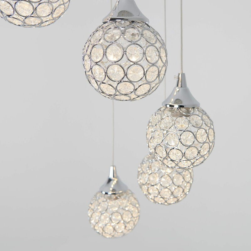 Artika Honeymoon Pendant LED Fixture Ceiling Light w/ 7 LED Pendants Adjustable