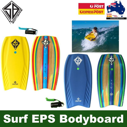 Scott Burke 42" Full Size Surf Krypton Bodyboard Boogie Board With PU Coil Leash