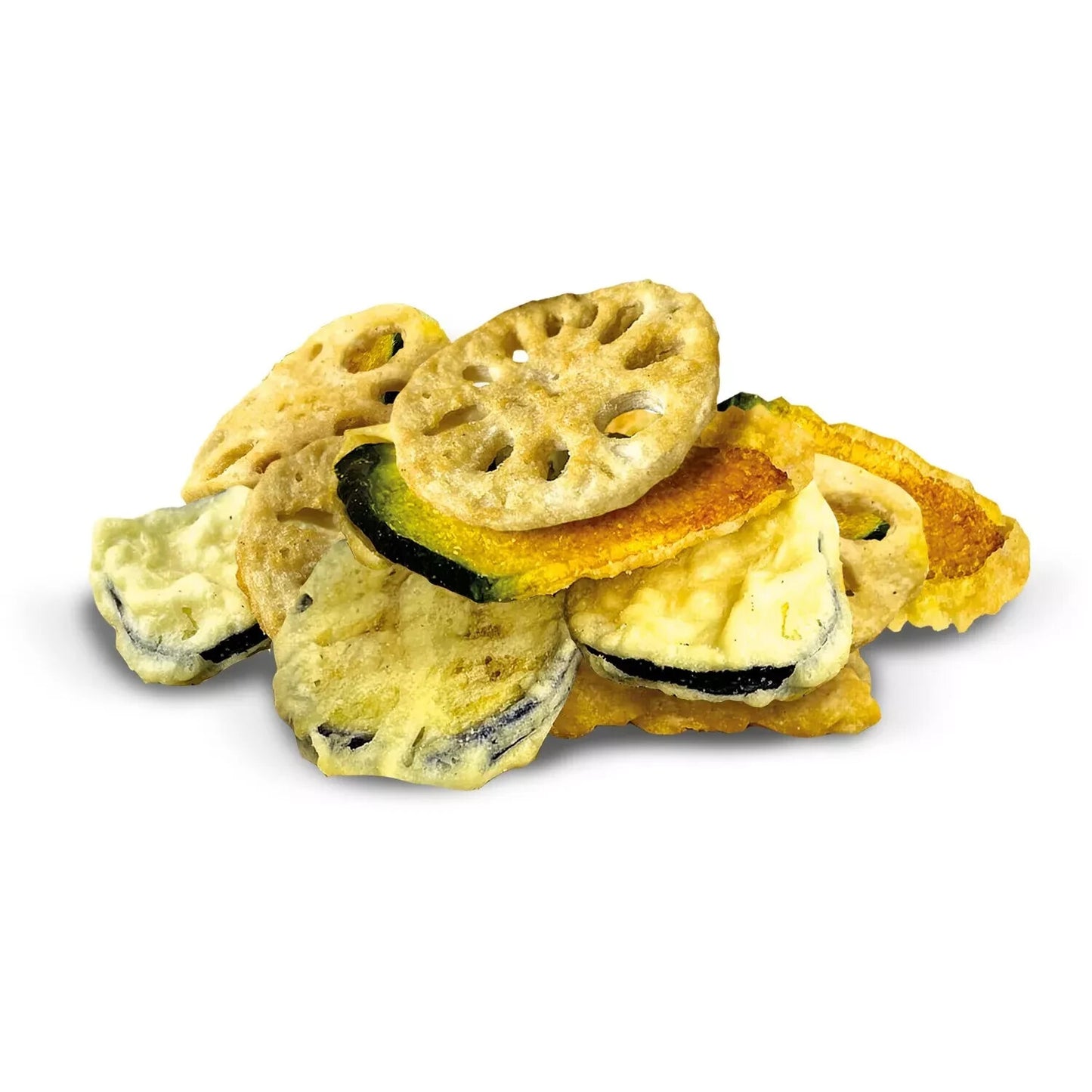 Tempura Veggie Pumpkin Lotus Eggplant Crisps Chips Crispy Japanese Snack 270g