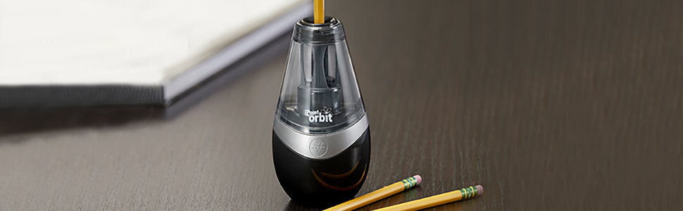 Westcott iPoint Orbit Battery Pencil Sharpener with 2x Replacement Blades