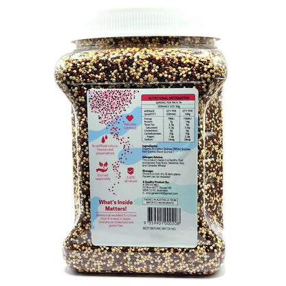 A Green Mill Organic Tri Colour Quinoa 1.8Kg Super Food Vegan Kosher Gluten Free