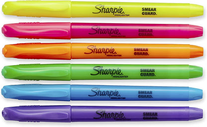 Sharpie Pocket Style Highlighters Marker Pen Chisel Tip Sharpie Bulk 24 x Texta