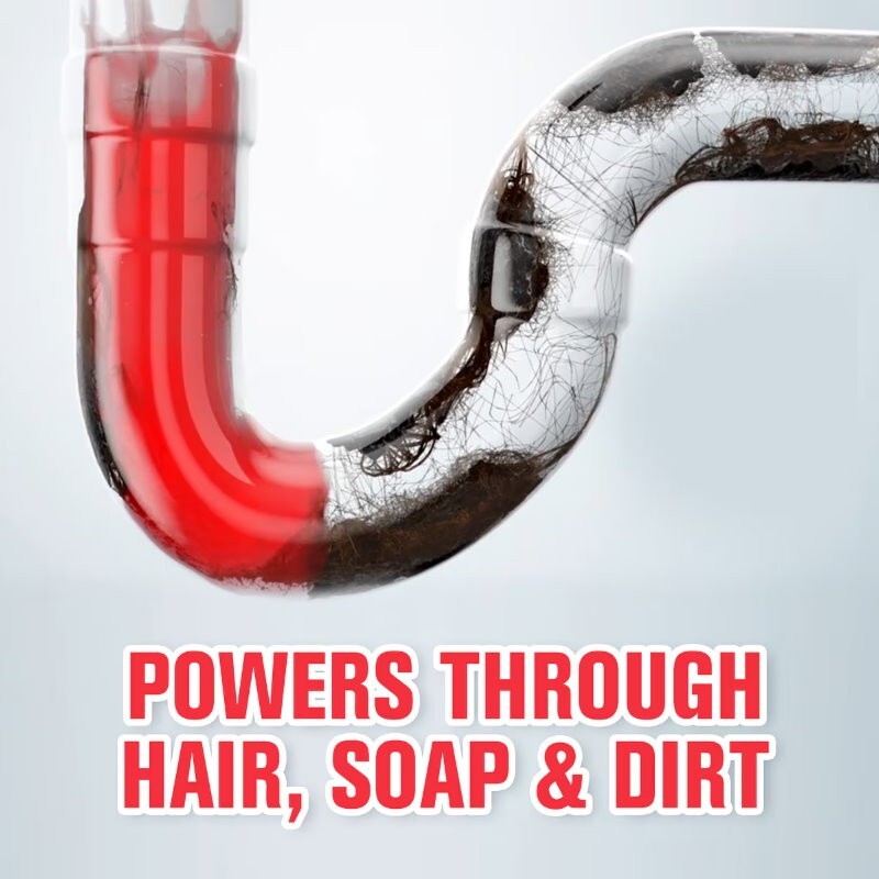 Easy-Off Drain Turbo Gel 1L Bathroom Gel Drain Cleaner Hair Drain Clog Remover